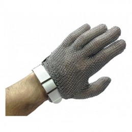 Guante malla Inox ROJO talla M