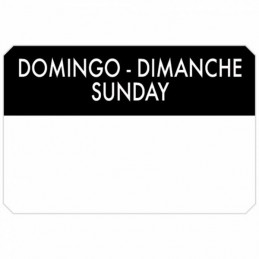Rollo etiquetas DOMINGO