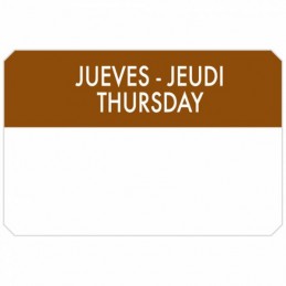 Rollo etiquetas JUEVES