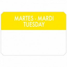 Rollo etiquetas MARTES