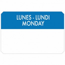 Rollo etiquetas LUNES